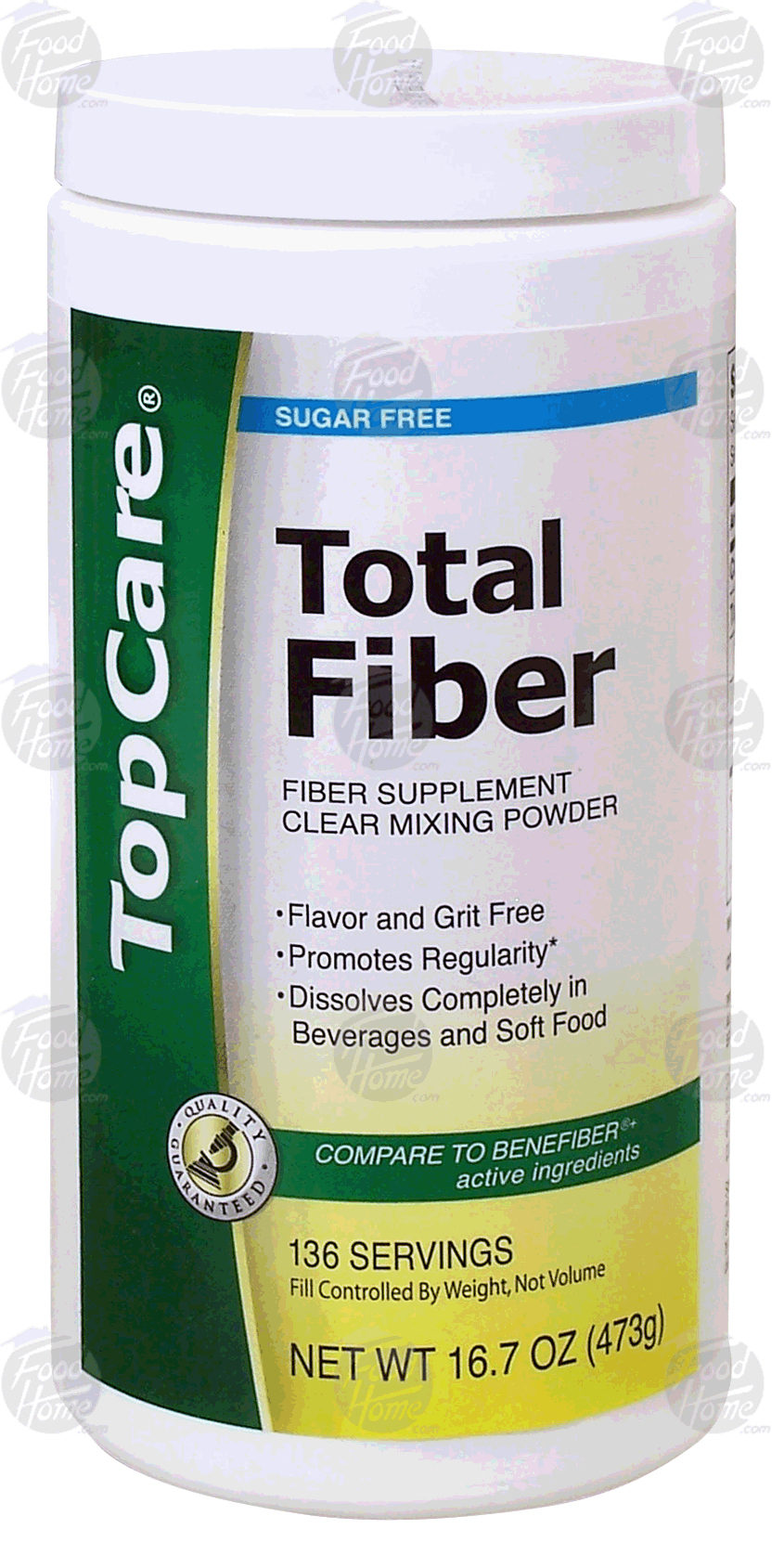 Top Care Total Fiber fiber supplement clear mixing powder, 136 servings, sugar free Full-Size Picture